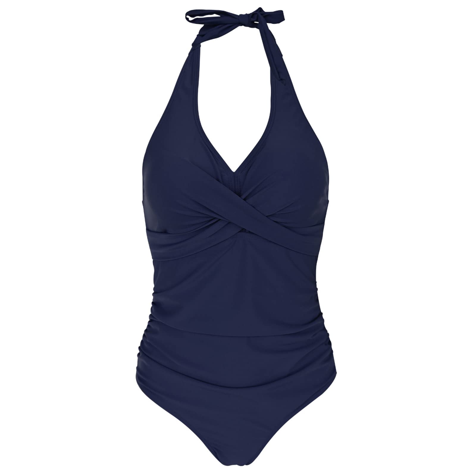Kuukaas Badpak met nekbandje voor dames, badmode, buikweg-badpak, push