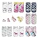 Orlesp-Unicorn Socks Low Cut Ankle Socks Unicorn Element Cartoon Boat Socks