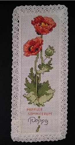 8 Pieces Of Book Marker Cross Stitch Kits. Egyptian Cotton, 100% Cotton 14Ct Aida With Cotton Lace Edge Diy #TOP7