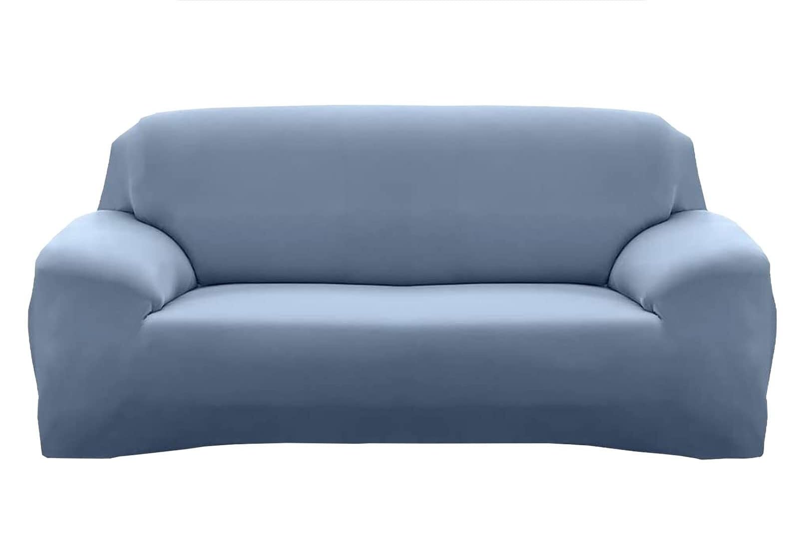 Housse de canapé extensible 3 places avec 2 taies d'oreiller au motif moderne R