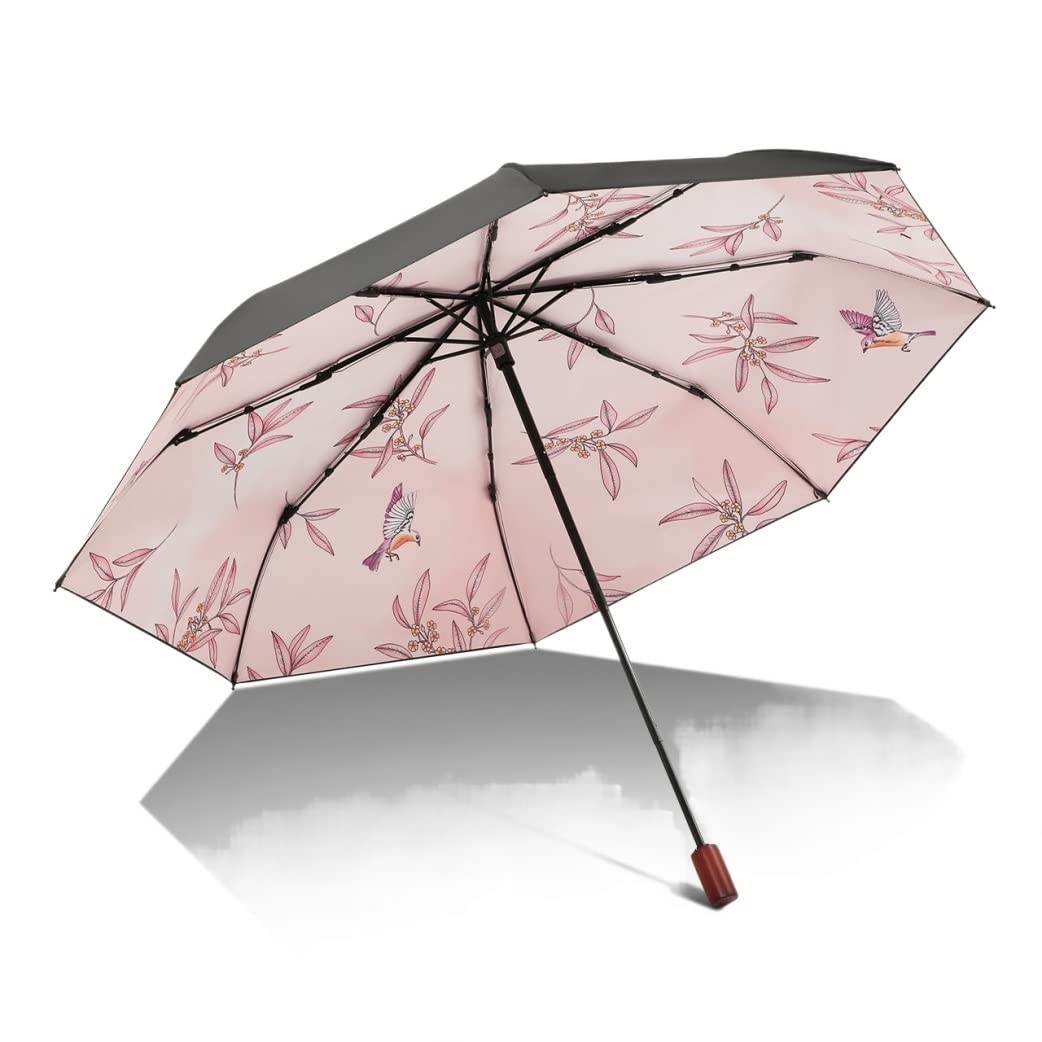 REEKOS Windproof Umbrella Strong Umbrellas Folding Umbrella For Rain Compact Windproof Portable Travel Umbrella For Women Umbrellas for Rain (Color : C)