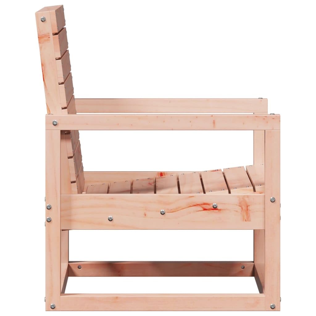 Chaise de jardin Douglas bois massif 57,5x63x76 cm fauteuil extérieur