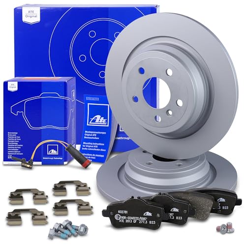 ATE Bremsenset Hinterachse inkl. Bremsscheiben hinten Ø 325 mm voll und Bremsbeläge hinten + Verschleißkontakt Kompatibel mit MERCEDES-BENZ GLE (W166), GLE Coupe (C292), M-Klasse (W166)