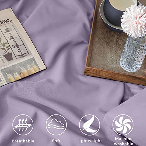 Etdiffe Light Purple Queen Comforter Set, 7 Piece Boho Lavender Bed In A Bag - Soft & Lightweight All Season Microfiber Down Alternative Bedding Comforter With Sheets For Girls Women #TOP2