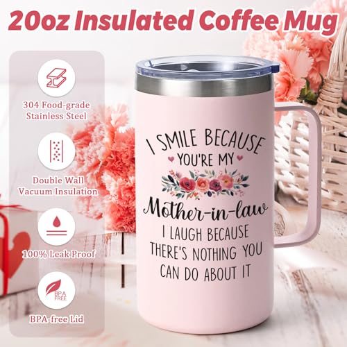Lifecapido Mother in Law Gifts, 20oz Stainless Steel Insulated Coffee Mug by Lifecapido - Used condition - Image 3