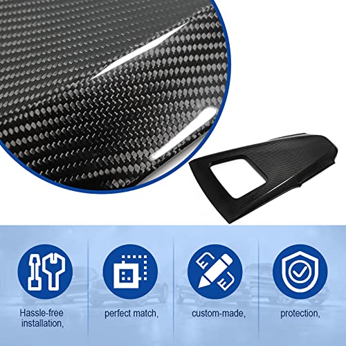 Yipmotiv Car Interior Upper Dash Instrument Panel Cover For C8 Corvette 2020 2021 2022 2023, Genuine Carbon Fiber Accessories #TOP3