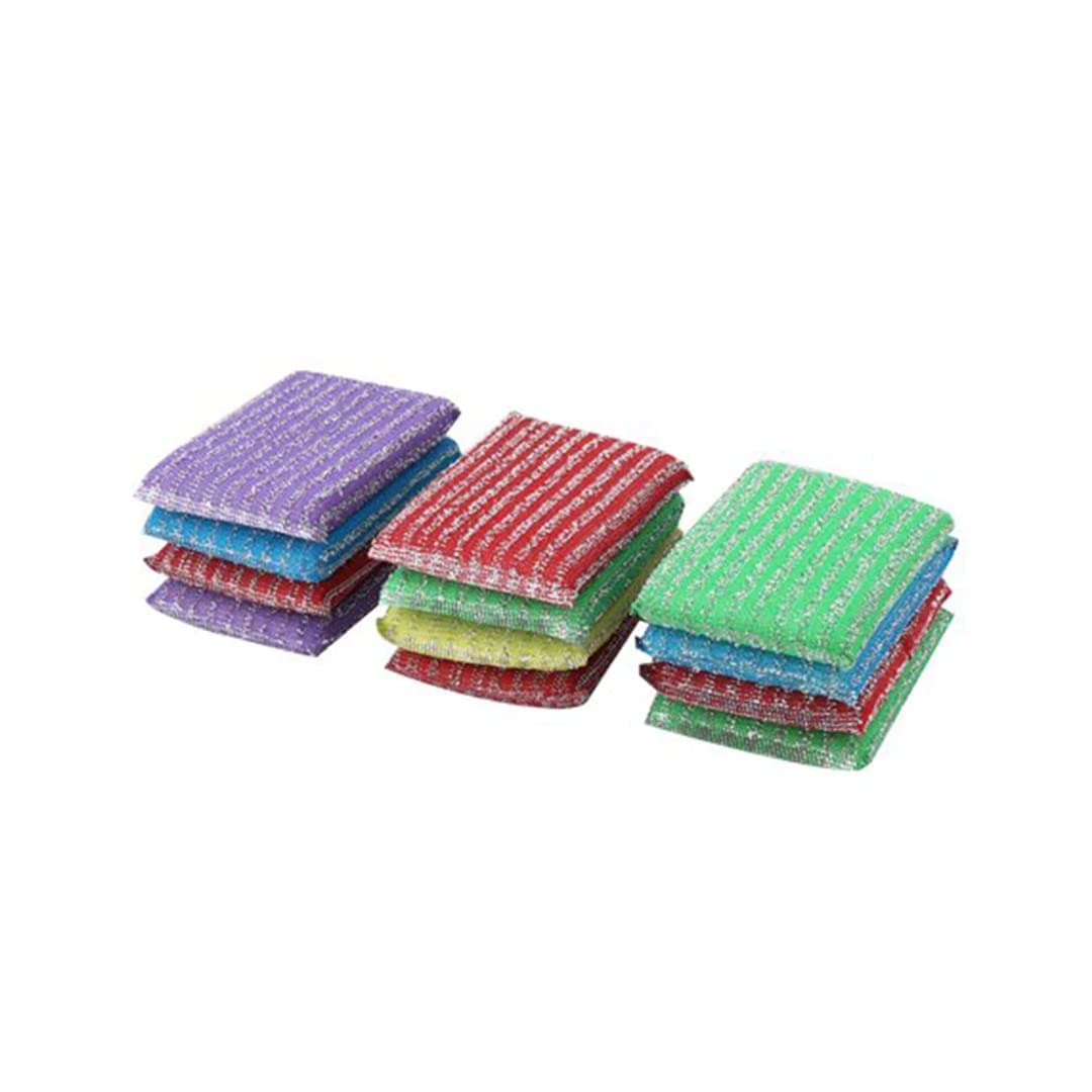 Monkeycrafts Scratch Proof Sponge Kitchen Utensil StainWipe Removal Scrubber for Dishwashing Bathroom and Toilet Cleaning Multipack Scrubs for Cleaning Easy to use (Multicolor) (Pack 12) (B0D2XVLPXV) Amazon Price History, Amazon Price Tracker