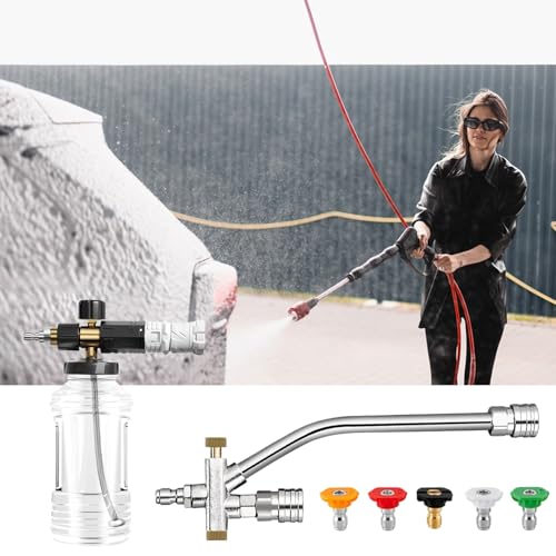 Kit de limpieza de modos ajustables para lavado de autos y ventanas 4