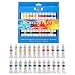 H&B Acrylic Paint Set 24 Colours Perfect for Canvas, Wood, Ceramic, Fabric. Non Toxic & Vibrant Colors. Rich Pigments Lasting Quality for Beginners, Students & Professional Artist