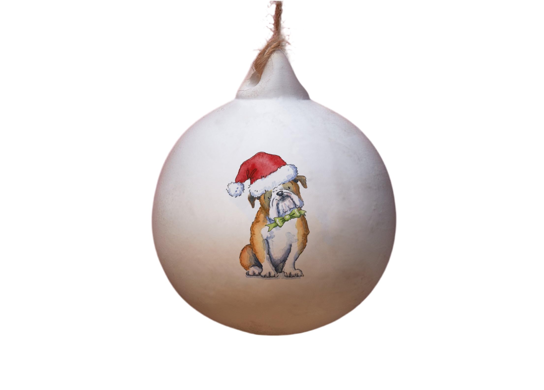 Image Industry Bulldog Ceramic Bauble - Tree Decoration - Christmas Decorations Dog Gift - Dog Lovers