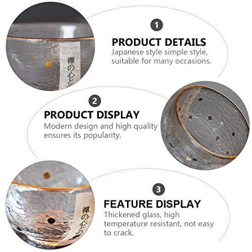 YARNOW 4 copos de saquê japoneses de vidro para shots de vidro para copos de chá, copos de vinho, ca
