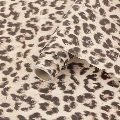 Arthome Leopard Print Peel and Stick Wallpaper 17" x 240"