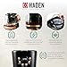 HADEN Heritage 1.7 Liter Stainless Steel Electric Kettle Bundled with 12 Cup Drip Coffee Maker, Coffee Machine with Auto Shut-Off, Black & Copper