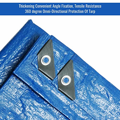 Blue-Tarp-Pack-of-4-Tarps-Heavy-Duty-waterproof-8x10-Large-Multipurpose-Poly-Outdoor-Tarps-Cover-5-Mil-Thickness-Blue-Tarpaulin-Reinforced-Rip-Resistant-Rubber-Edges-With-Aluminum-Grommets