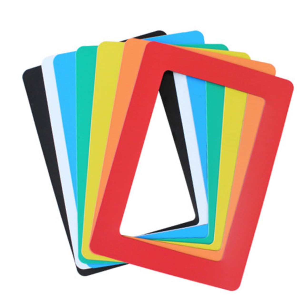 PRETYZOOM 5pcs Magnetic Photo Frame Stickers for Refrigerator Decor DIY Picture Frame Magnets Easy to Apply Color for Home Display and present Ideas Random Color