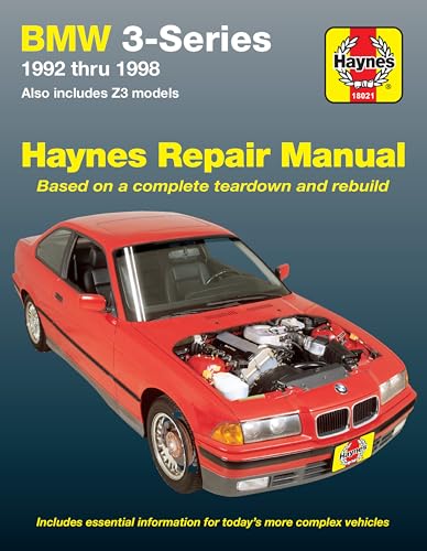 BMW 3 Series (92-98) & Z3 (96-98) Haynes Repair Manual (Does not include information specific to M3 models. Includes thorough vehicle coverage apart from the specific exclusion noted)