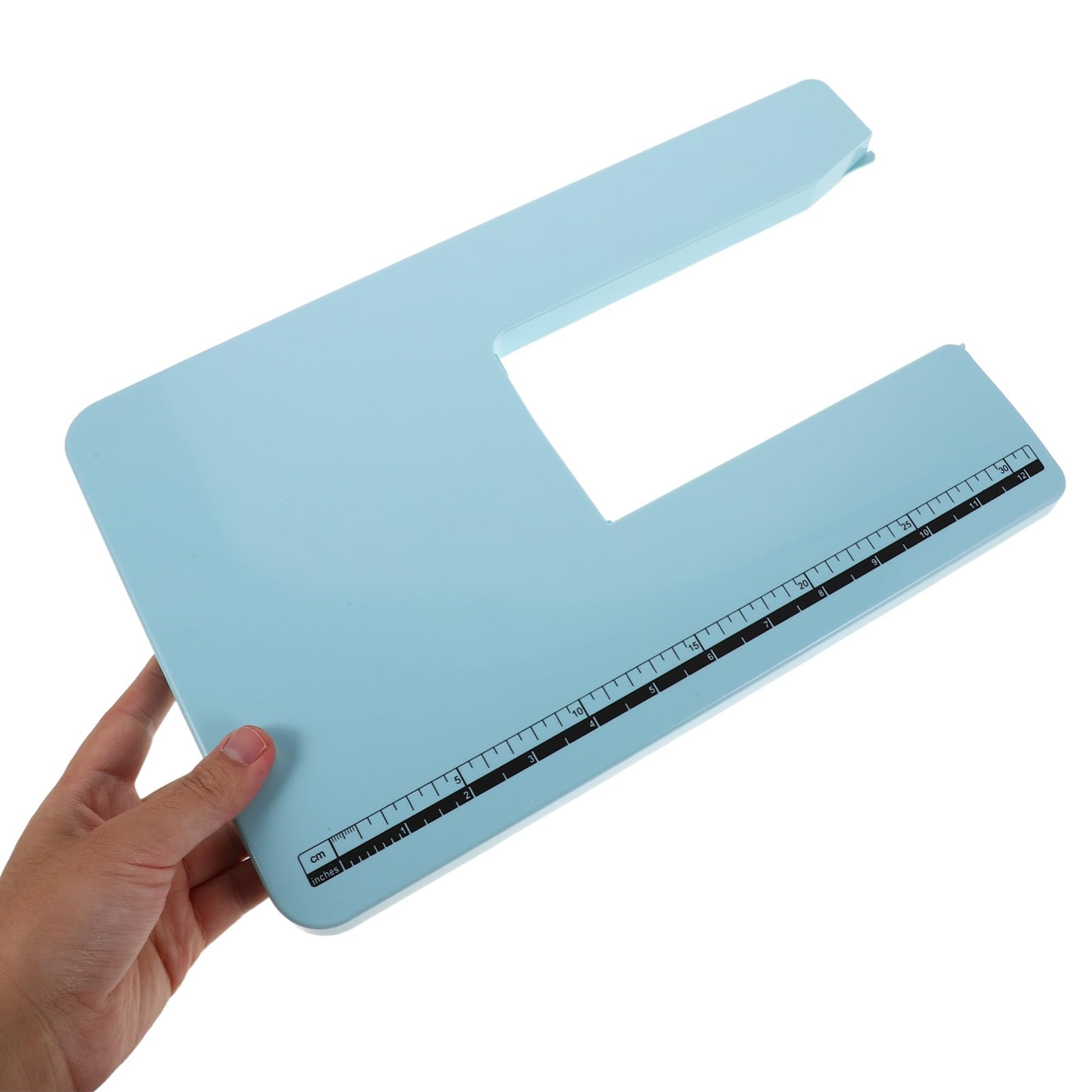 WOONEKY Table Extension pour Machine à Coudre Maison Plastique Bleu Ciel Plateau Polyvalent pour Couture Quilting et Bricolage Accessoire Compatible Plupart des Machines Ménagères
