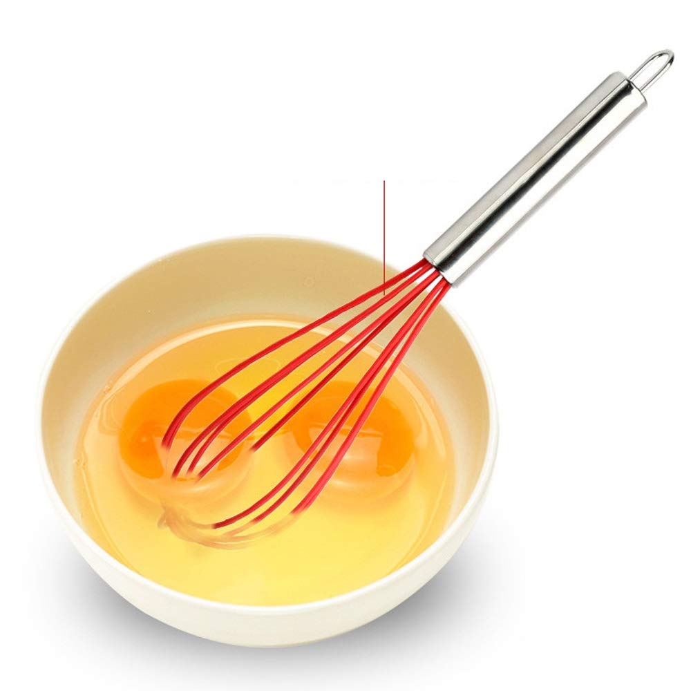 Juego de Utensilios de Cocina de Silicona, Herramienta para Hornear, espátula de Silicona, Cepillo para Aceite, batidor de Huevos, Cuchara de Cocina, espátula, 6 Piezas