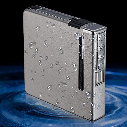 LIANXIAO - Caixa de cigarros, caixa de cigarro com isqueiros, USB Lúcio de charuto recarregável, fla