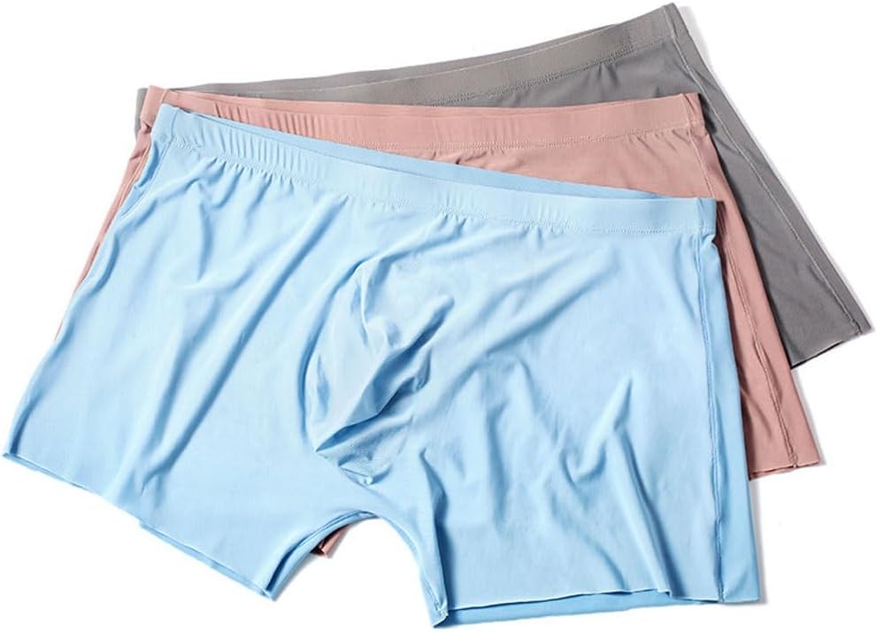 Cotton Mid Rise Men's Underwear All-season Universal Solid Color Seamless Four Corner