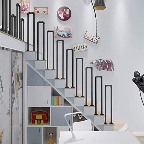 Rambarde d'escalier antidérapante avec support arqué robuste - 8