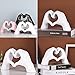 DOVDOV Hand Heart Decorative Statue, White Heart Decoration, Modern Art Home Decoration for Room Coffee Table Office Shelf on Entryway Entrance Tabletop Decoration and Ornament.