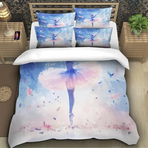 Housse de couette danseuse de ballet aquarelle rêveuse - 5