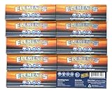 Elements 1.25 1 1/4 Size Ultra Thin Rice Rolling Paper With Magnetic Closure 10 Packs