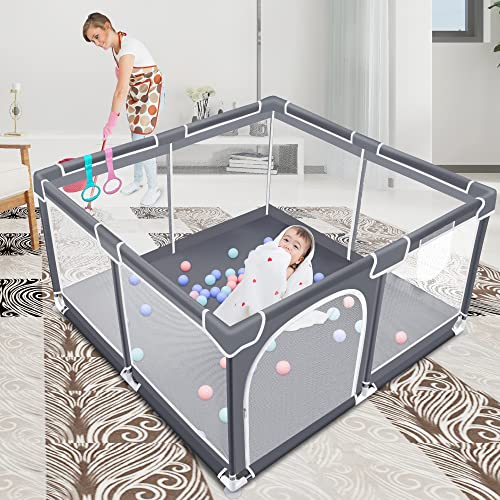 Baby-Playpen-Baby-Playard-Playpen-for-Babies-Indoor-Outdoor-Kids-Activity-Center-with-Anti-Slip-Base-Sturdy-Safety-Play-Yard-with-Soft-Breathable-MeshGrey