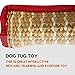 Dog Tug Toy, Dog Bite Jute Pillow Pull Toy with 2 Strong Handles, Perfect for Tug of War, Puppy Training Interactive Play, Bite Training Toys for Medium to Large Dogs (Pink Yellow)