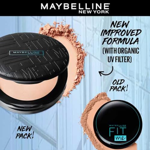 Maybelline New York Fit Me Shade 220 Natural Beige, Matte Compact Powder For Oily Skin, 8G - Powder That Protects Skin From Sun, Absorbs Oil, Sweat And Helps You To Stay Fresh... - Image 2