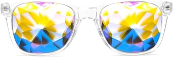 GloFX Ultimate Kaleidoscope Glasses - Rainbow EDM Rave Light Diffraction Festival Eyewear