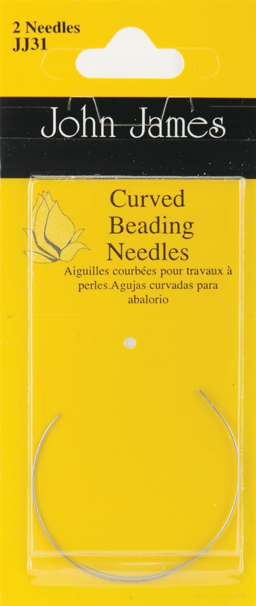 Colonial Needle Curved Beading Needles-2/Pkg