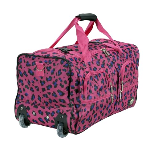 Image of Rockland Rolling Duffel Bag, Black, 22 inch