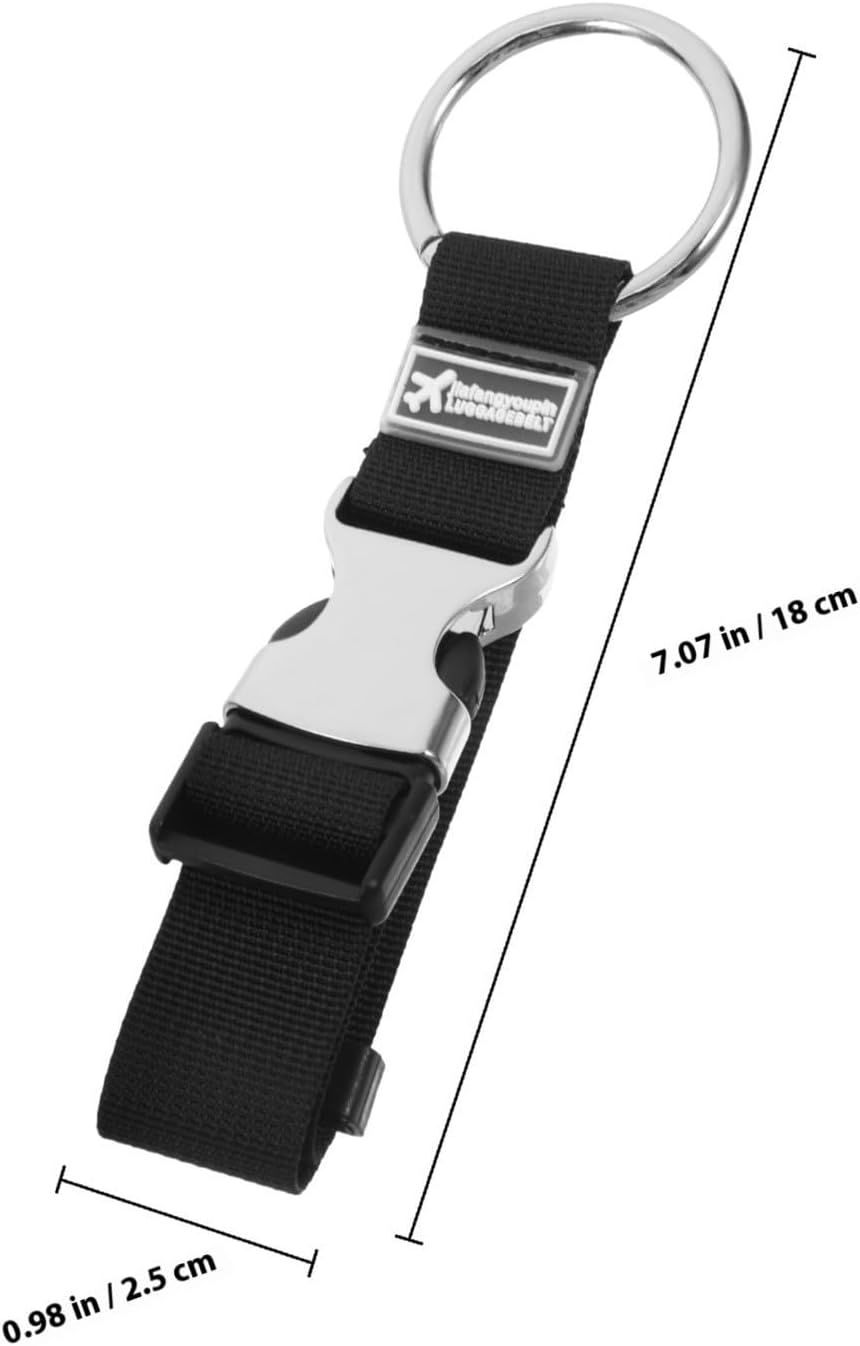 Adjustable Luggage Connector Straps with Upgraded Metal Buckle Quick Attachment for Suitcases Backpacking and Outdoor Hiking Camping Travel Accessories image 2