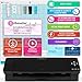 Silhouette Cameo Black 12in Vinyl Cutter Bundle with Roll Feeder, 38 Premium 651 Vinyl Sheets, T-Shirt HTV, Sketch Pen Set, Silhouette Software, Tools, Guides, Classes, Deisgns, and More