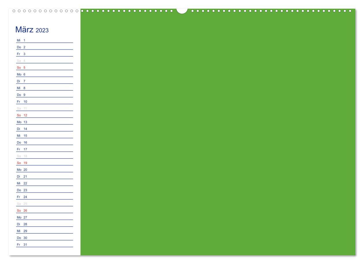 Farbiger Bastelkalender (Wandkalender 2023 DIN A2 quer): Basteln für die ganze Familie (Geburtstagskalender, 14 Seiten ) (CALVENDO Hobbys)