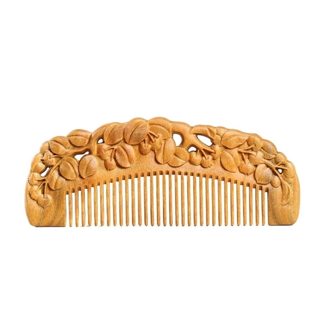Peruka Grzebień Solid Wood Fine Tooth Comb Home Massage Comb Shower Comb Wet Curling Hair Comb for Grooming Hair, Beards and Mustaches Duże grzebienie do włosów