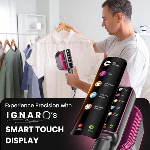 Image of Steam Iron for Clothes | Portable Garment Steamer & Wrinkle Remover | Quick Heat, Powerful Steam, Travel-Friendly Fabric Care with Adjustable Modes & Safety Cut-Off