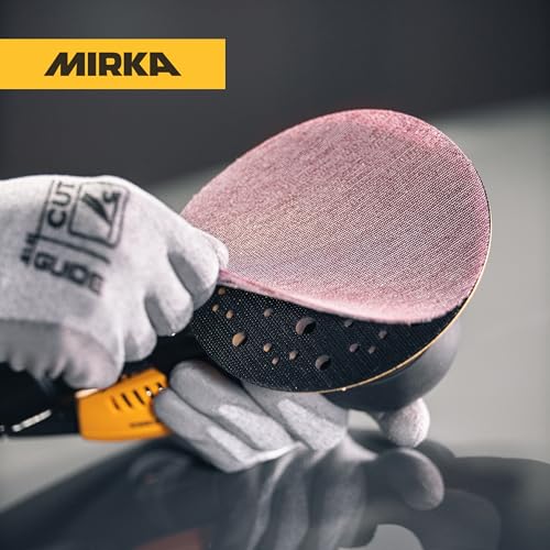 Mirka Abranet Ace Netz Schleifscheiben Ø 150mm Klett/Korn P1000 / 50 Stk/Für alle 150mm Exzenterschleifer und Schleifmaschinen/Teilkeramisch/zum Schleifen von harten Oberflächen, Holz, Metall