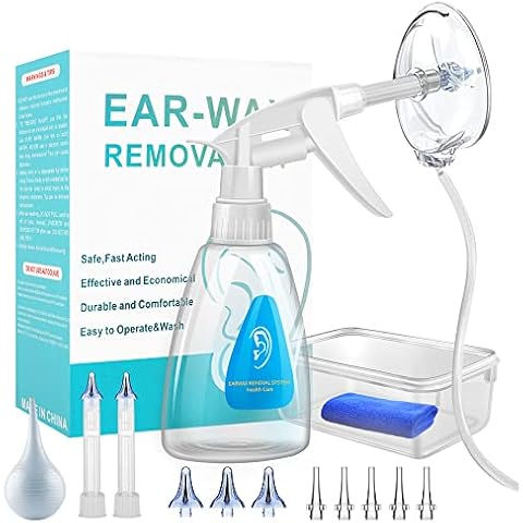 Ear Wax Removal Tool Kit with Earmuff, OOCOME Ear Cleaning Kit for Adults & Kids Ear Irrigation System Safe & Effective Ear Cleaner for Unblocking Ears … Cover