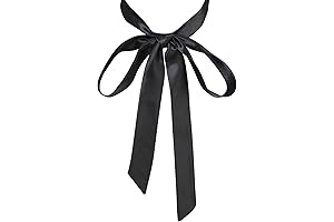 Classy Satin Long Bow Tie for Women