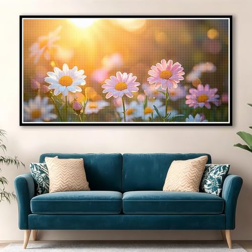 Diamond Painting Kit Complet 200x100cm : Grand Format Paysage pour Decoration