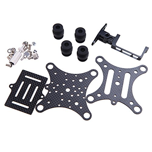 GoolRC Gimbal FPV Camera Mounts with Anti Vibration Plate Replacmenet for DJI Phantom Walkera Qr X350 Gopro Hero 3 3+ 4 CF Carbon Fiber