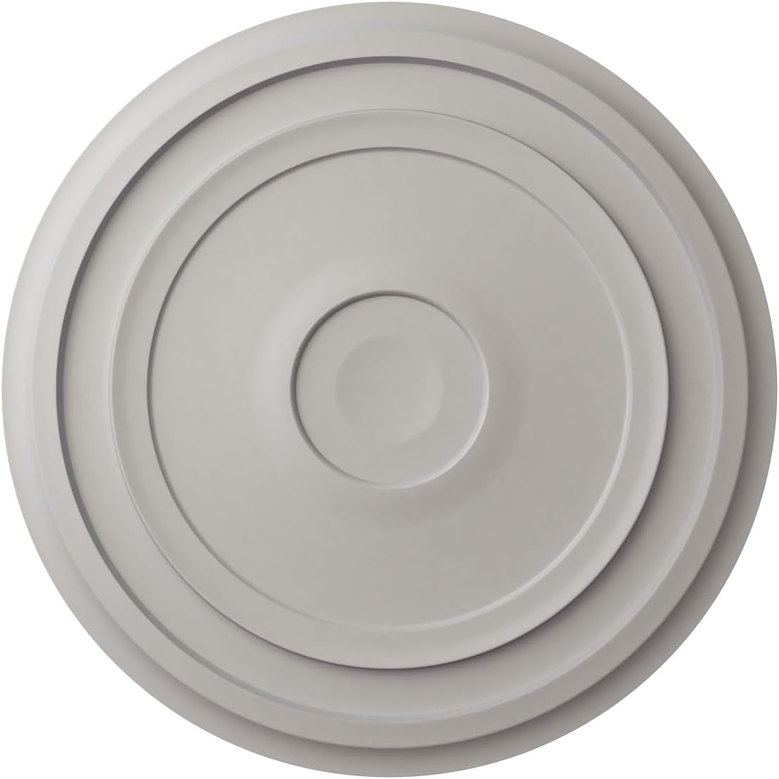 Ekena Millwork CM24REUWF 24 3/8"OD X 1 1/8"P Traditional Reece Ceiling Medallion Fits Canopies Up To 5 7/8", Ultra Pure White