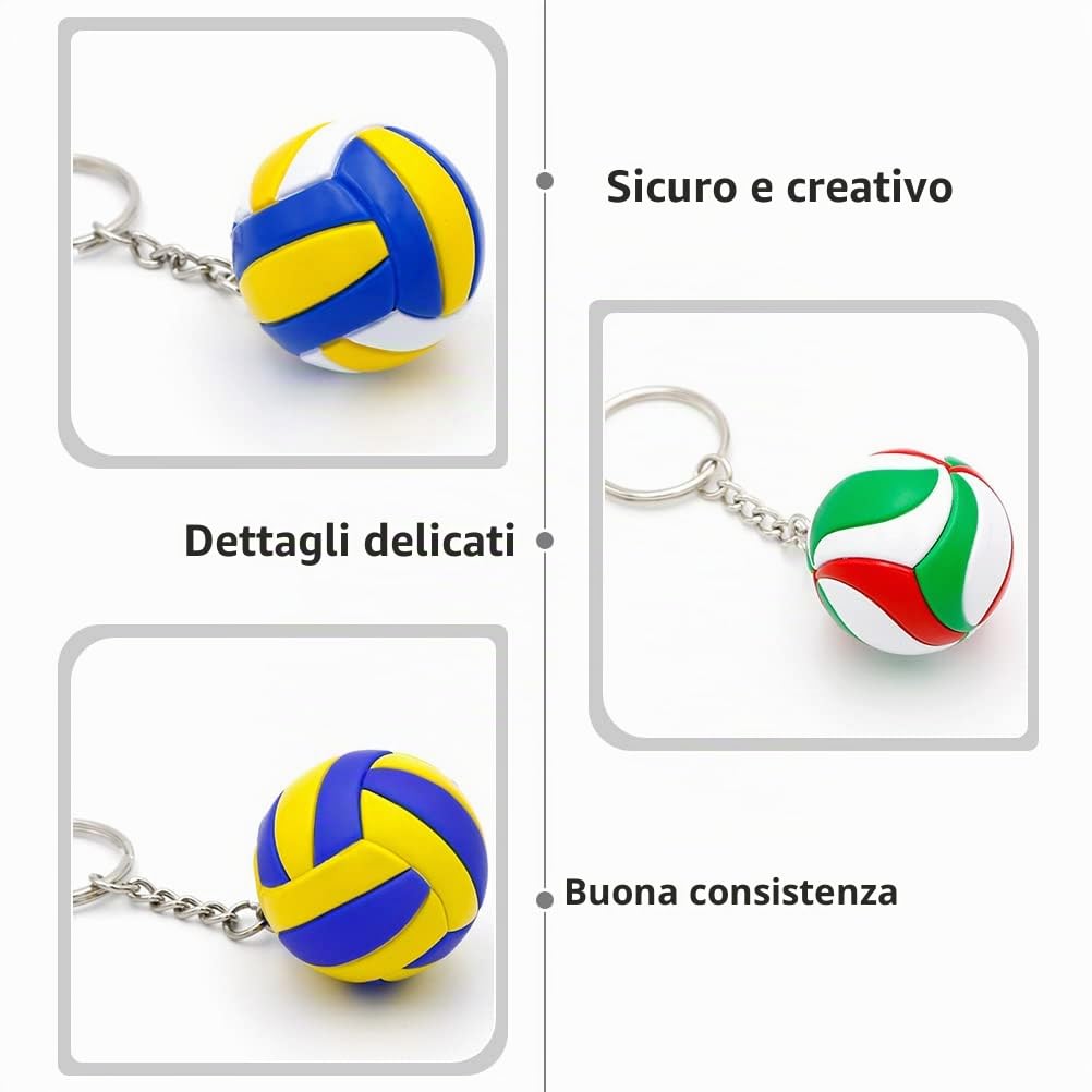 CLISPEED Pallavolo Portachiavi: Sportivo Portachiavi per Zaini Decorativo Compatto Auto Volley