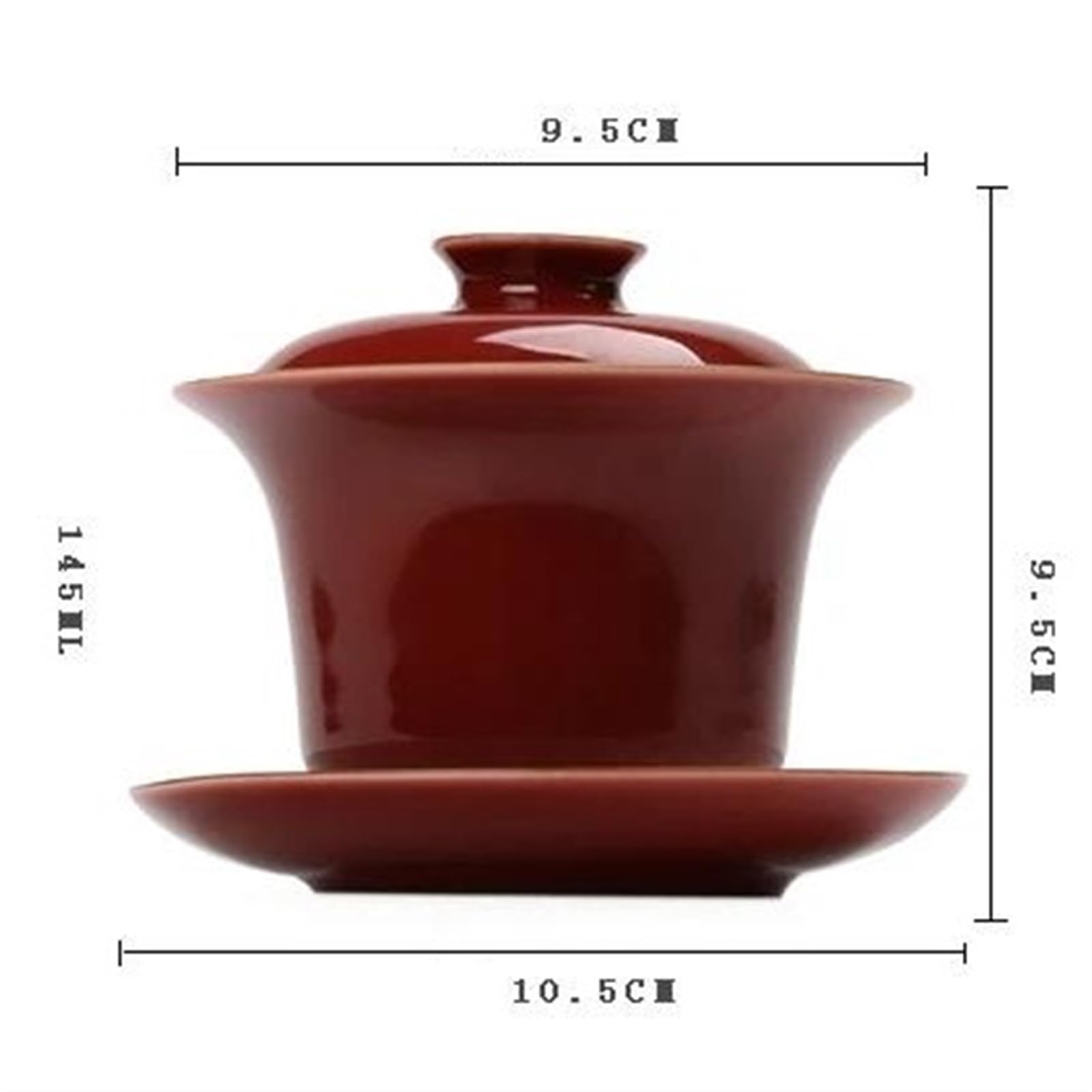 Teekanne, Reise-Teesets, Nachmittagstee-Set (140 ml), Kung-Fu-Teeset, Gaiwan-Tasse, handbemalt, Elegante Teekanne aus Jingdezhen, Wasserkocher, Kaffeetasse, chinesische Teekanne