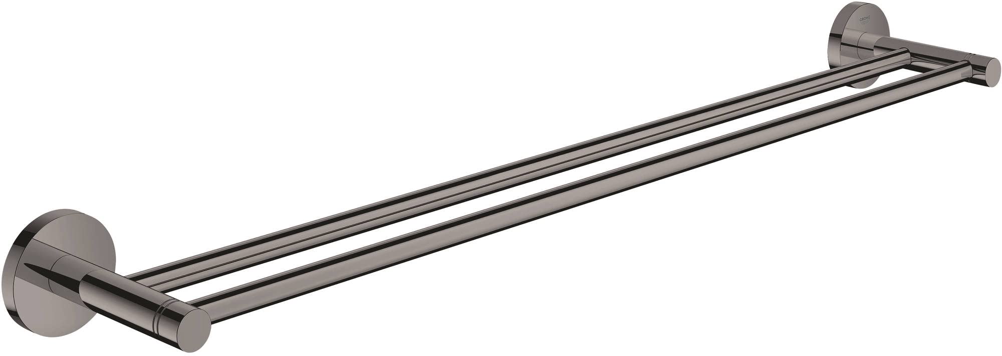 Grohe Hard Graphite Essentials New Double Towel Rail 40802A01
