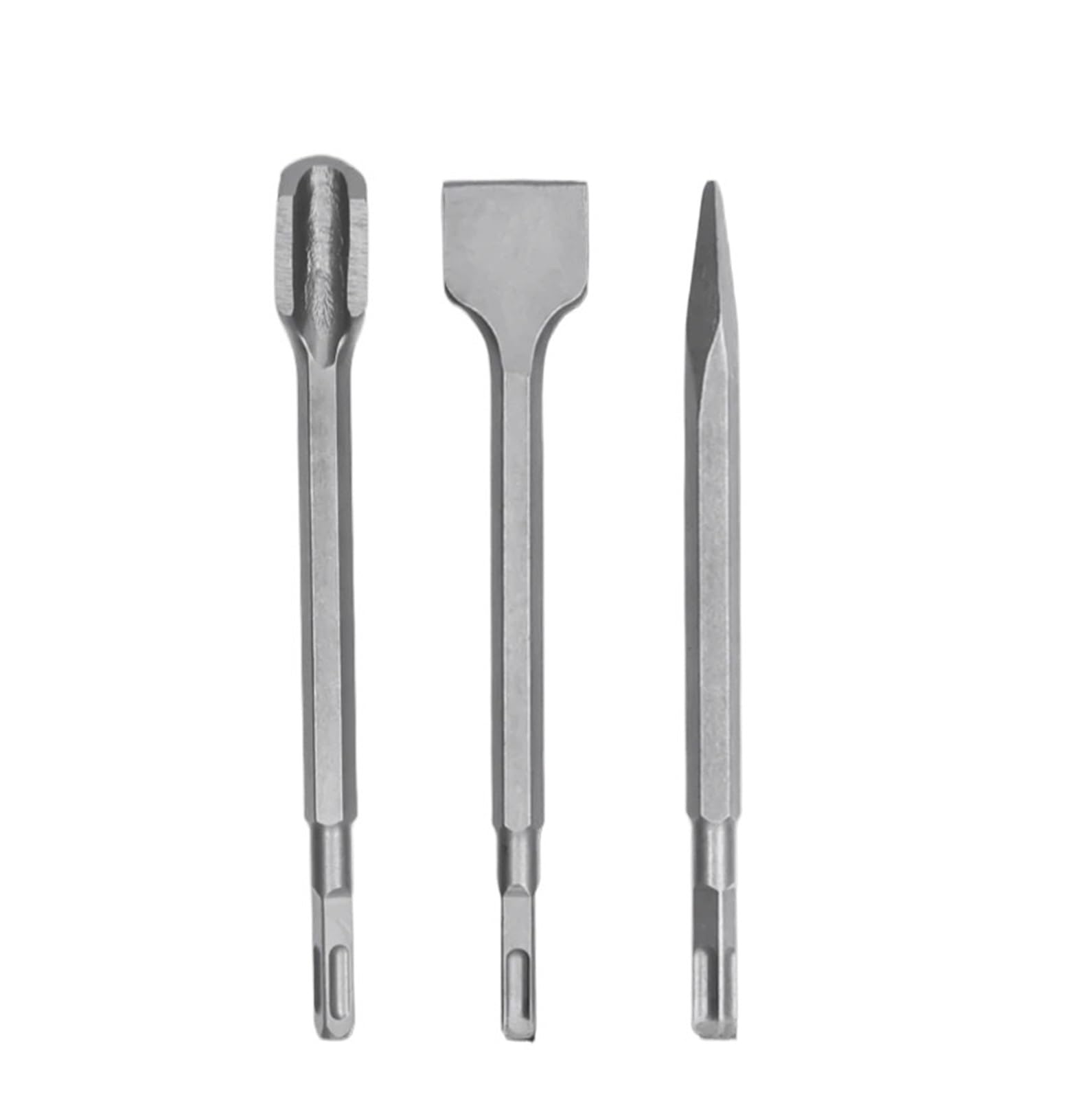1ps Cincel SDS/Plus de 250 mm con Mango Rectangular, Martillo eléctrico, Punta ranurada, cincel Plano, Herramientas de mampostería for hormigón, ladrillo, Pared, Roca(Flat Chisel)