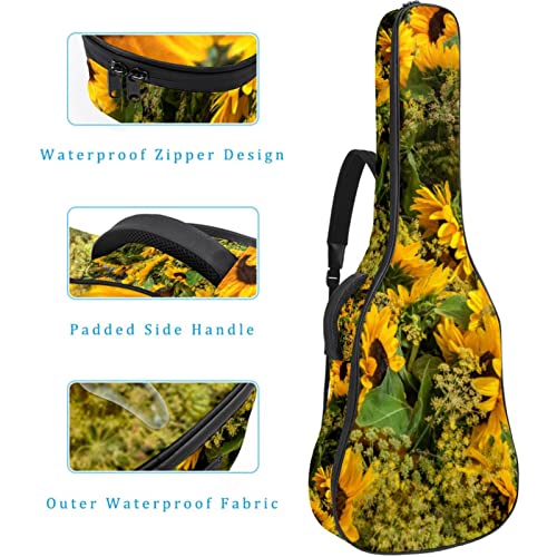 Fall Pumpkin Housse de guitare pleine taille rembourrée avec sac à dos de protection pour guitare acoustique classique… - Les Beatles, Paul McCartney, John Lennon, RIngo Starr, George Harrison Fall Pumpkin Housse de guitare pleine taille rembourrée avec sac à dos de protection pour guitare acoustique classique… – Image 5